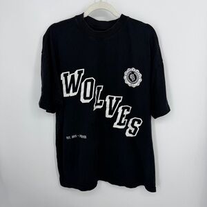 Darc Sport Black 'WOLVES' Graphic Short Sleeve Tee